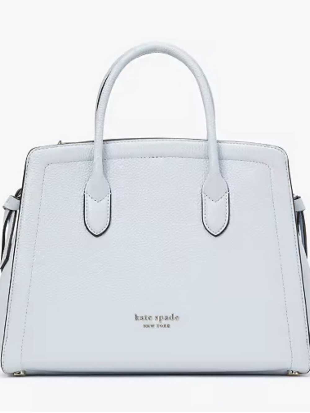 Kate Spade Knott Medium Leather Satchel Crossbody- Waterfall Blue